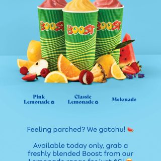 DEAL: Boost Juice - $6 Lemonade Freshly Blended Range (14 May 2025) 4