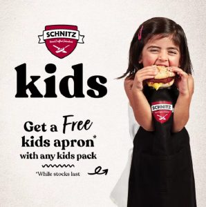 DEAL: Schnitz - Free Apron with $11 Kids Pack Purchase 3