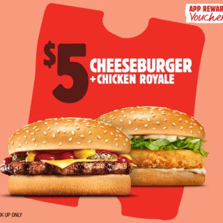 DEAL: Hungry Jack's - Cheeseburger & Chicken Royale for $5 via App (until 26 May 2025) 4 DEAL: Hungry Jack's - Cheeseburger & Chicken Royale for $5 via App (until 26 May 2025) 4