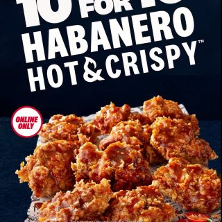 DEAL: KFC - 10 Pieces Habanero Hot & Crispy for $10 via App or Online (13 May 2025) 3 DEAL: KFC - 10 Pieces Habanero Hot & Crispy for $10 via App or Online (13 May 2025) 3