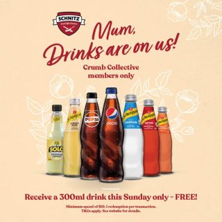 DEAL: Schnitz - Free 300ml Soft Drink with $10 Spend for Crumb Collective Members (11 May 2025) 3