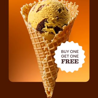DEAL: Baskin Robbins – Buy One Get One Golden Toffee Chocolate Chunk 1 Scoop Waffle Cone for Club 31 Members 6