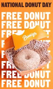 DEAL: Brooklyn Donuts - Free Cinnamon Donut via App (6 June 2025) 1