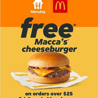 DEAL: McDonald's - Free Cheeseburger with $25+ Spend on Fridays-Sundays via Menulog (until 29 June 2025) 10 DEAL: McDonald's - Free Cheeseburger with $25+ Spend on Fridays-Sundays via Menulog (until 29 June 2025) 10