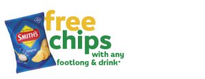 DEAL: Subway – Free 45g Packet of Chips with Any Footlong & Drink via App or Online (until 3 August 2025) 8 DEAL: Subway – Free 45g Packet of Chips with Any Footlong & Drink via App or Online (until 3 August 2025) 1