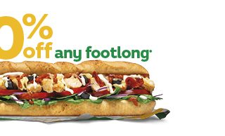DEAL: Subway – 20% off Any Footlong via App or Online (until 27 July 2025) 9 DEAL: Subway – 20% off Any Footlong via App or Online (until 27 July 2025) 9