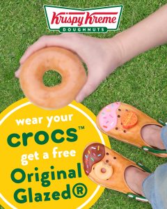 Krispy Kreme Giving Away Free Original Glazed Doughnut to Crocs Wearers on 9 August 2025 3