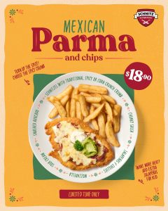 Schnitz Serves Up the Mexican Parma & Chips for $18.90, With Double Crumbs Rewards Until August 7 3