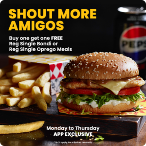Buy One Burger Meal, Get One Free at Oporto until 11 September 2025 1