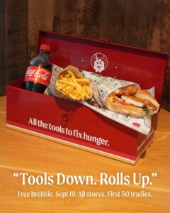 Chargrill Charlie’s Shouts Tradies: Free Roll, Chips & 600ml Drink for First 50 on 19 September 2