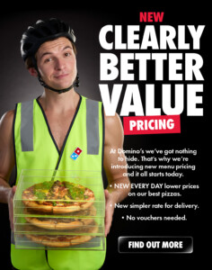 Domino’s Introduces Clearly Better Value Pricing in Western Australia 1
