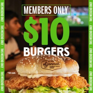 El Jannah Members-Only $10 Burger Deal for AFL & NRL Finals Weekends 10