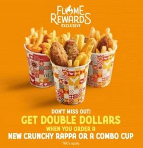Double Dollars on Oporto’s Crunchy Rappa & Combo Cup 1