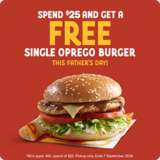Oporto Father’s Day Special: Free Single Oprego Burger with $25 Spend until September 7 1