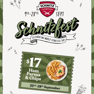 Schnitzfest Serves Up $17 Ham Parma & Chips Deal until 28 September 2025 3