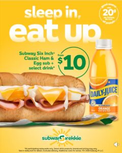 Subway Deals, Vouchers and Coupons ([month] [year]) 9