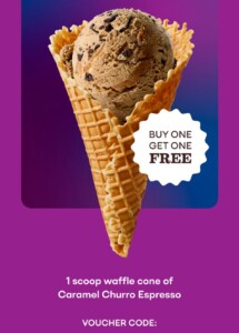 Baskin-Robbins Introduces Caramel Churro Espresso with Buy One Get One Free Offer 4