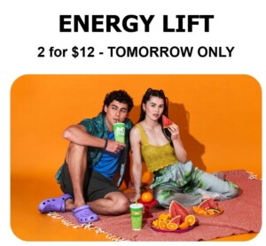 Boost Juice Offers 2-for-$12 Energy Lift Deal for One Day Only 3