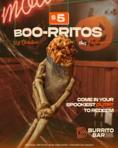 Burrito Bar Offering $5 Burritos This Halloween 3