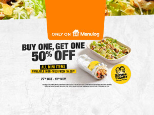 Guzman y Gomez Launches Buy One Get One 50% Off Minis on Menulog until 19 November 3