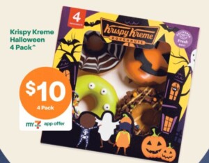 Krispy Kreme Halloween 4-Pack $10 Deal at 7-Eleven on October 17 1
