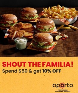 Save 10% When You Spend $50 or More in the Oporto App until 16 January 2026 1