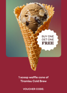 Baskin-Robbins Introduces Tiramisu Cold Brew with Buy One Get One Free Offer 4