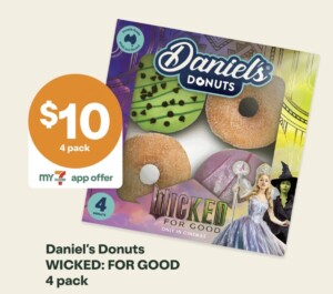 Daniel’s Donuts and 7-Eleven Team Up with Wicked: For Good 4 Pack for $10 1