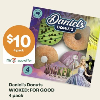 Daniel’s Donuts and 7-Eleven Team Up with Wicked: For Good 4 Pack for $10 4