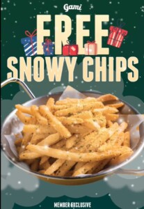 Gami Chicken Offers Free Snowy Chips with $20+ Spend for Members 3