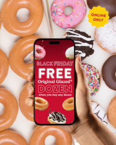 Krispy Kreme Offers Free Original Glazed Dozen with Any Dozen Purchase from 25–28 November 1