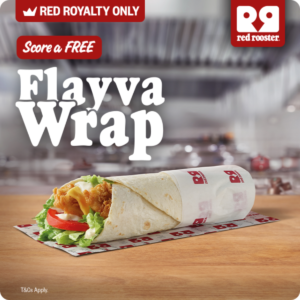 Red Rooster: Free Flayva Wrap with Your Next Order When You Spend $15 for Red Royalty Members 1