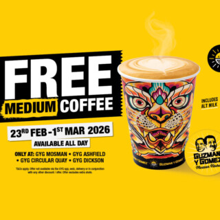GYG Offering Free Medium Coffee from 23 February to 1 March at Select Locations 3