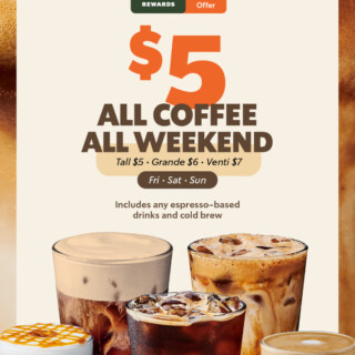 Starbucks $5 Coffee Weekend for Rewards Members from 27 February to 1 March 2026 4 Starbucks $5 Coffee Weekend for Rewards Members from 27 February to 1 March 2026 3