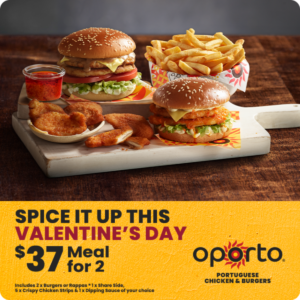Oporto Launches $37 Valentine’s Day Meal for Two 1