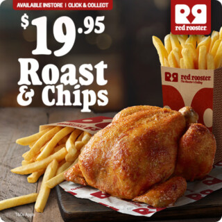 Red Rooster’s $19.95 Whole Roast Chicken & 2 Large Chips Deal 8