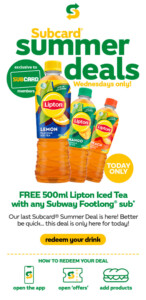 Subway: Free Lipton Iced Tea with Any Footlong on 11 February 2026 8 Subway: Free Lipton Iced Tea with Any Footlong on 11 February 2026 1