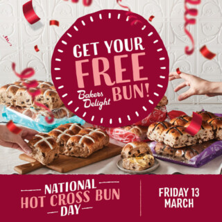 Bakers Delight Giving Away Free Hot Cross Buns on March 13 3 Bakers Delight Giving Away Free Hot Cross Buns on March 13 3