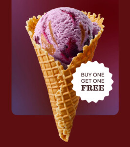 Baskin-Robbins Buy One Get One Free: Blackberry Caramel Flavour of the Month 4