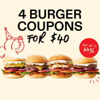 Grill’d Burger Pass: 4 Burgers for $40 via Relish Membership 5