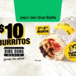 Guzman y Gomez $10 Burritos on Uber Eats until 8 March 2026