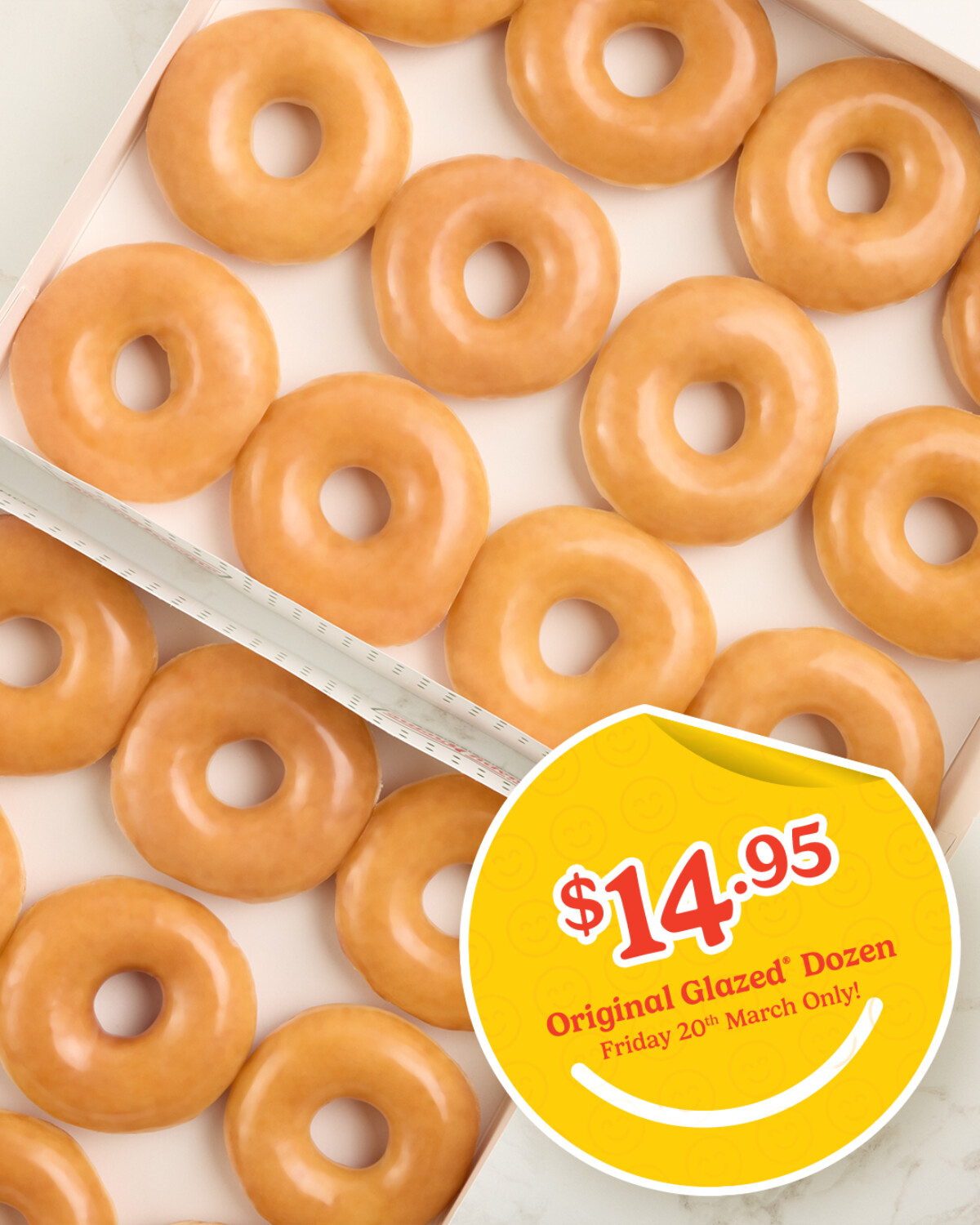 Krispy Kreme Celebrates International Day of Happiness with $14.95 Original Glazed Dozens 9