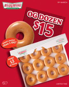 Krispy Kreme South Australia Offers $15 Original Glazed Dozen on March 19 1