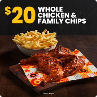Oporto Offers Whole Chicken and Family Chips for $20 until April 1 8