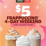 Starbucks $5 Frappuccino Weekend Runs 6 to 9 March 2026