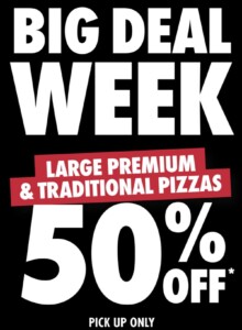 Domino’s Offers 50% Off Traditional and Premium Pizzas until April 19 1