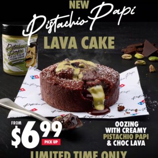 Domino’s Introduces Pistachio Papi Lava Cake From $6.99 Pickup 7