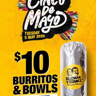 GYG Celebrates Cinco de Mayo with $10 Burritos & Bowls on May 5 2026 3