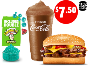 Hungry Jack’s New $7.50 Double Up Bundle App Deal with Double Bursties 1