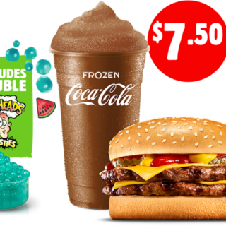 Hungry Jack’s New $7.50 Double Up Bundle App Deal with Double Bursties 10
